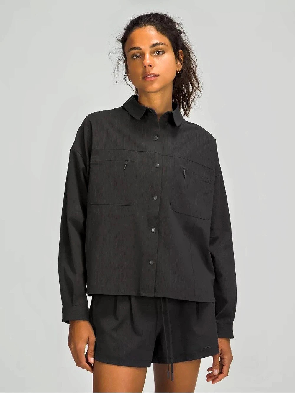 Lululemon Ventlight™ Button-Up Shirt Black Size 10